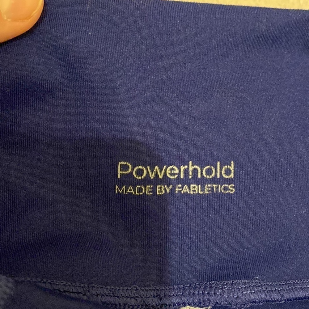 Fabletics Powerhold navy leggings. Size S - Picture 3 of 9